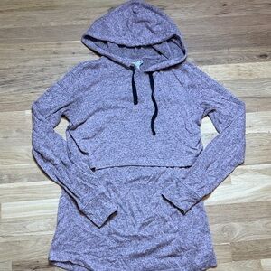 Motherhood Maternity Nursing Heathered Mauve Long Sleeve Hoodie Women’s S